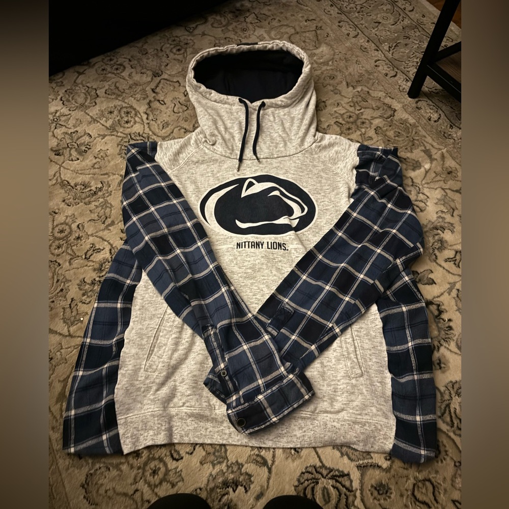 REWORKED. Pennstate flannel hoodie